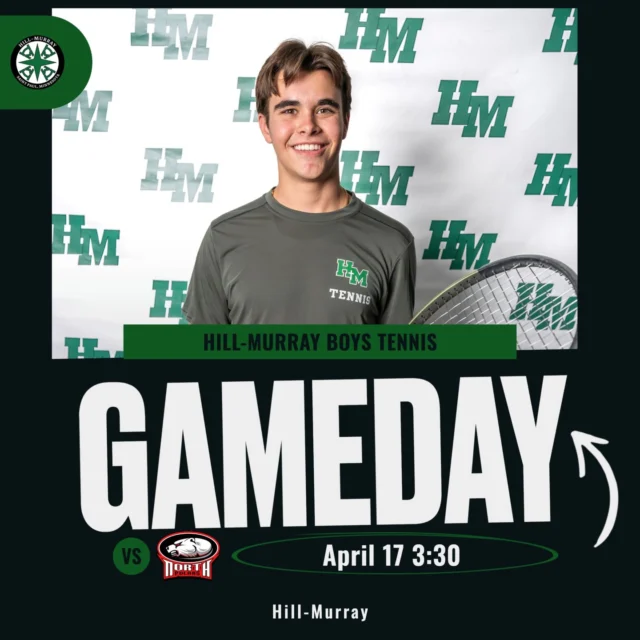 Steven McGeary and the Boys Tennis team host North St Paul tonight, Thursday, April 17th at 3:30! #RollPios